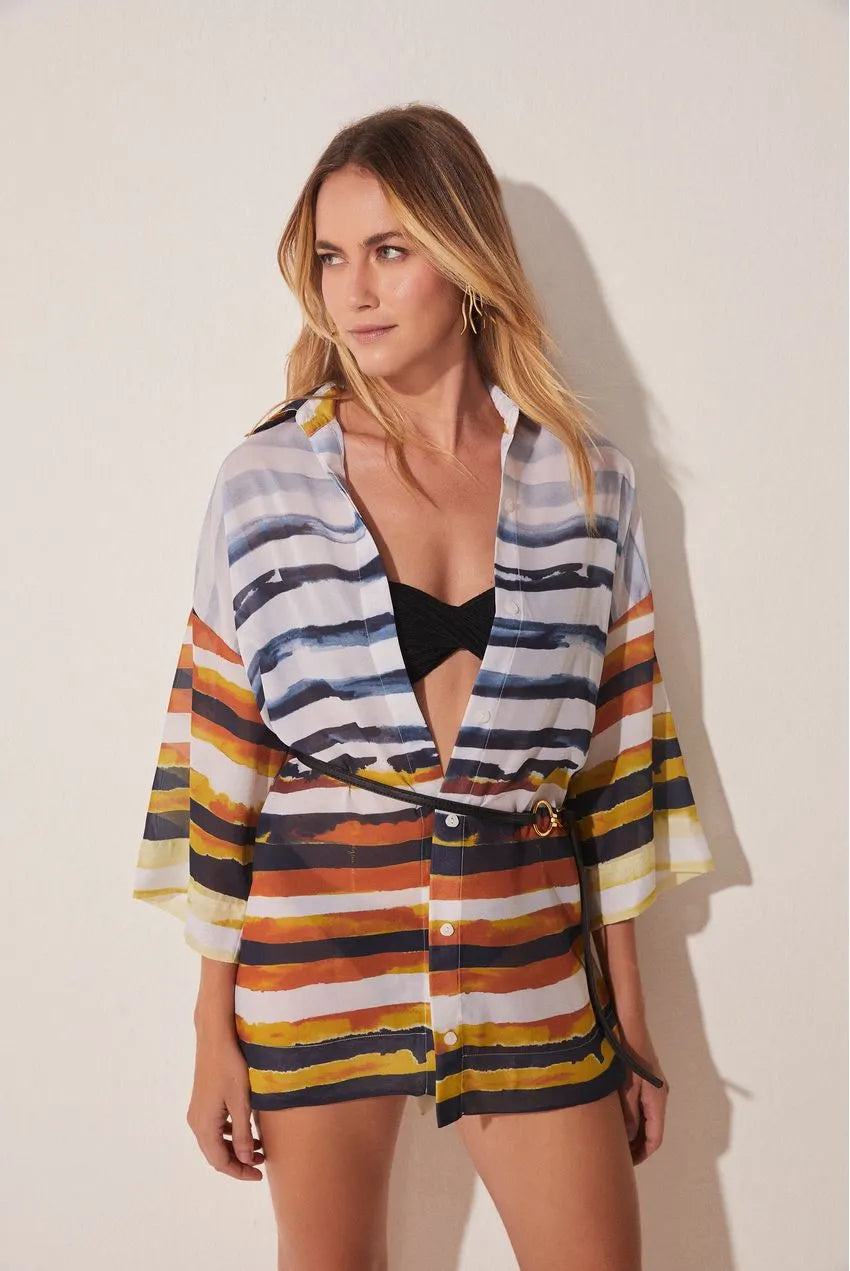 Striped shirt sleeve