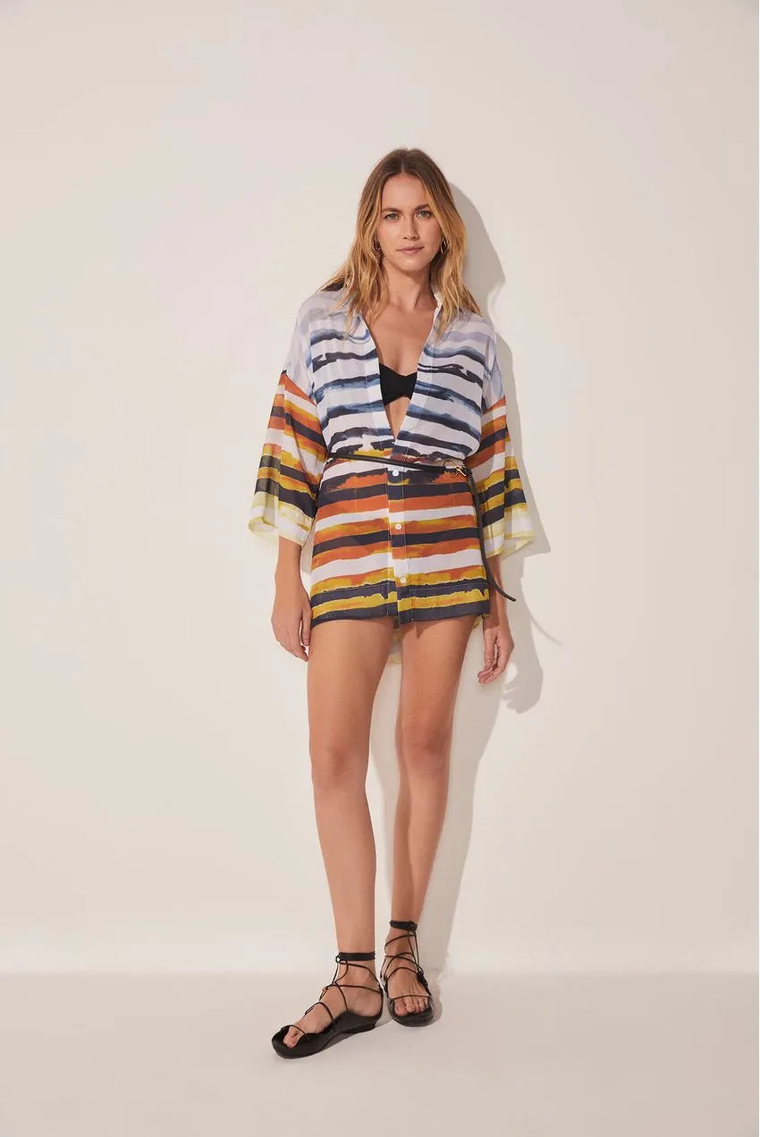 Striped shirt sleeve