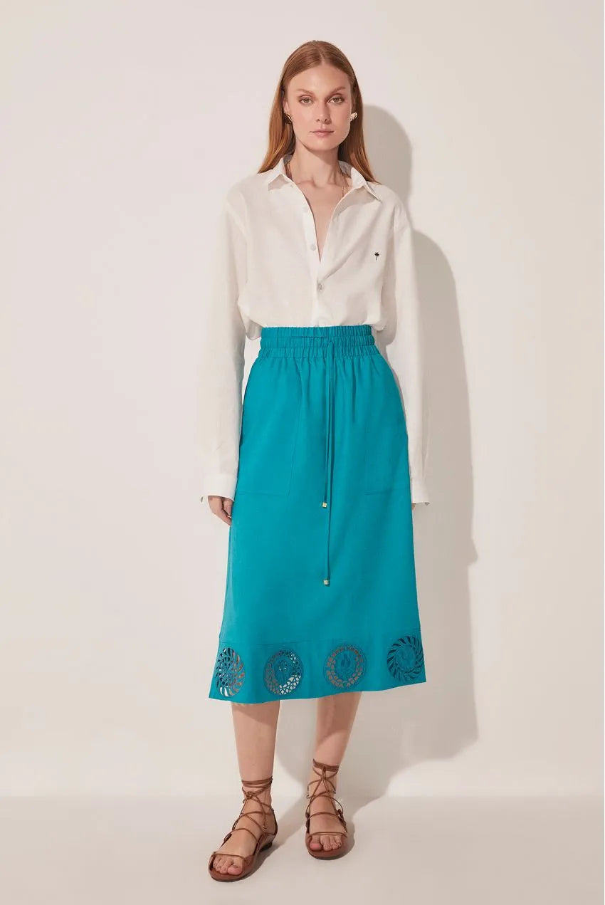 Midi Skirt Horizonte Leveza