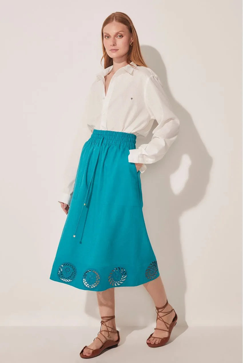 Midi Skirt Horizonte Leveza