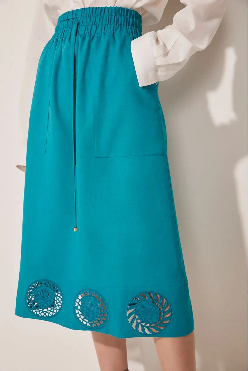 Midi Skirt Horizonte Leveza