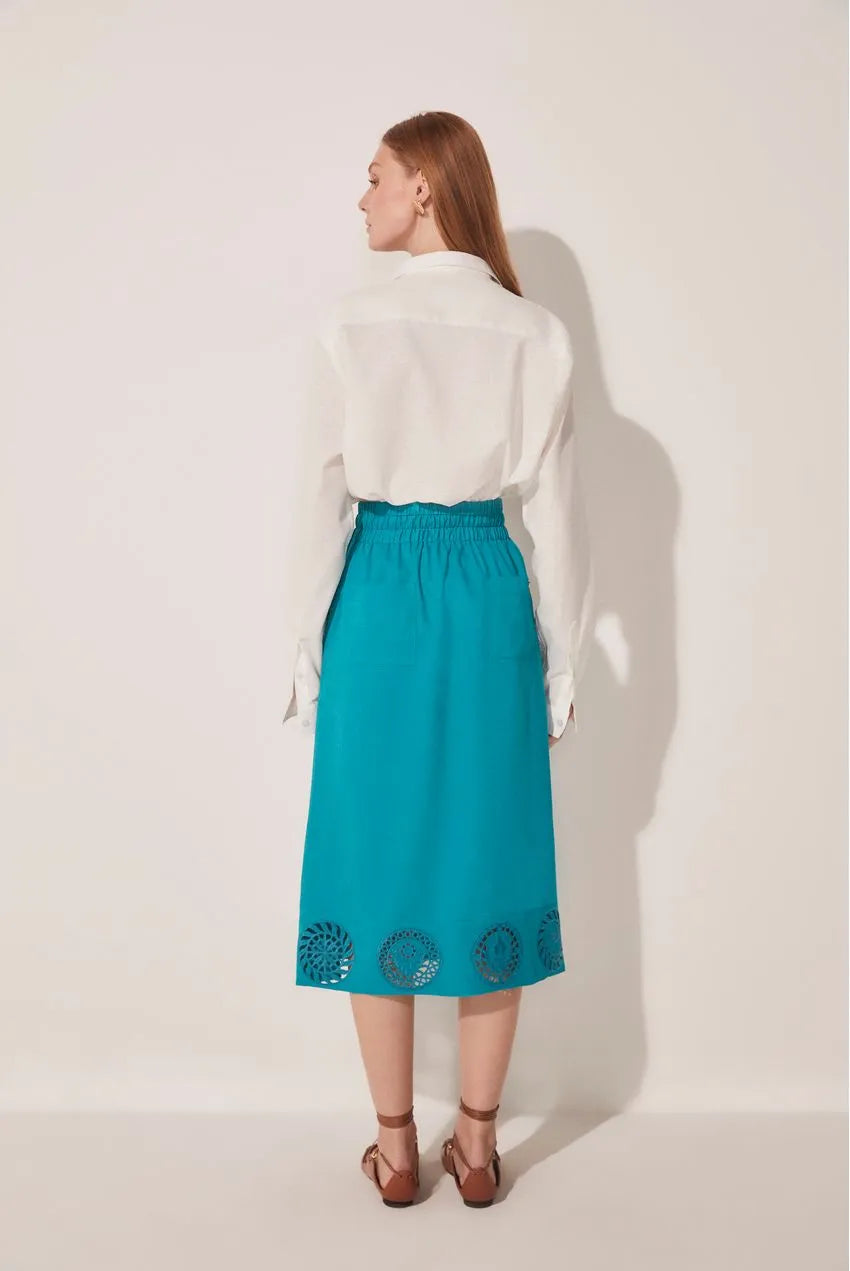 Midi Skirt Horizonte Leveza