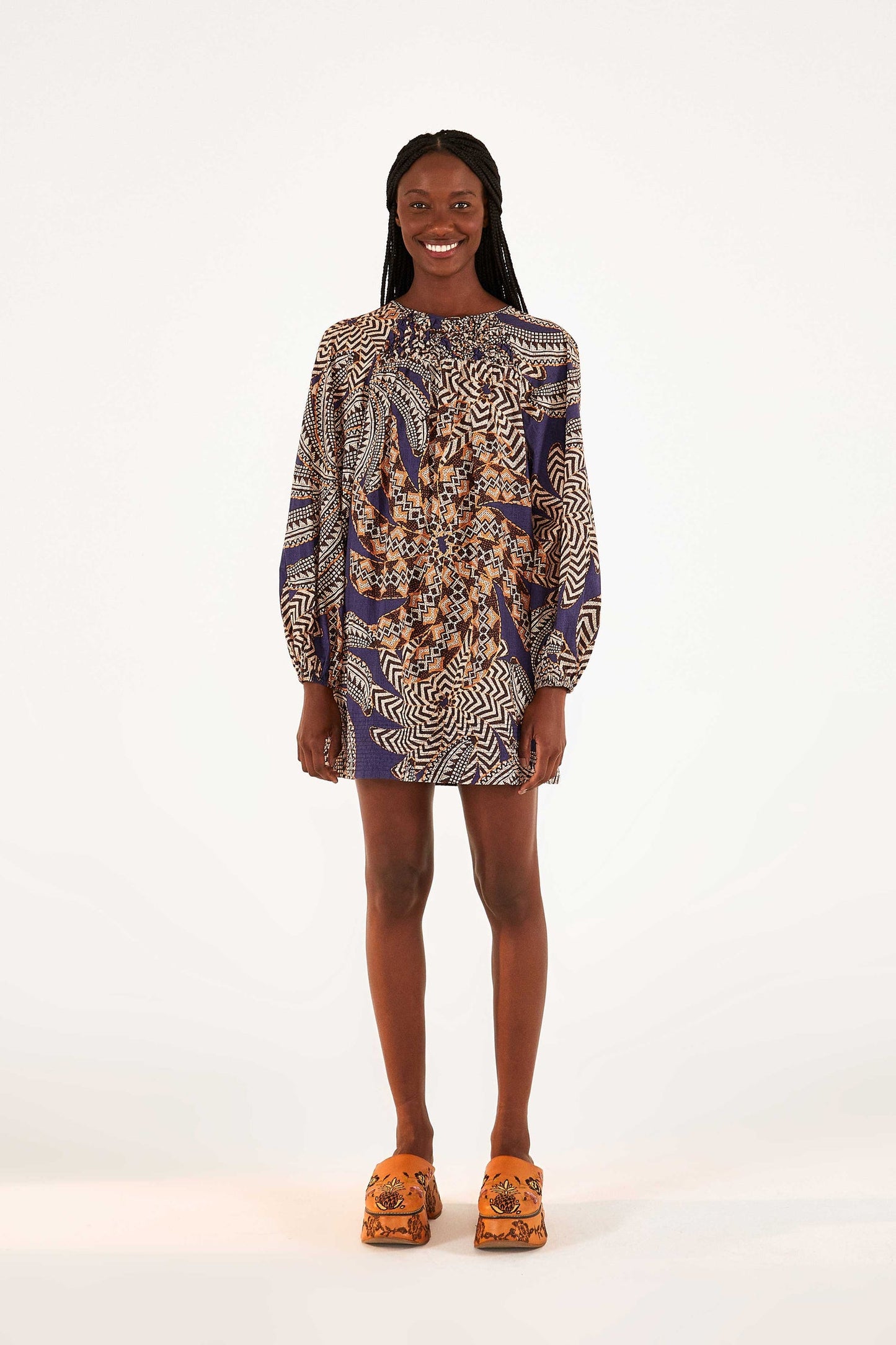 Organic Cotton Mini Dress Yawanawa