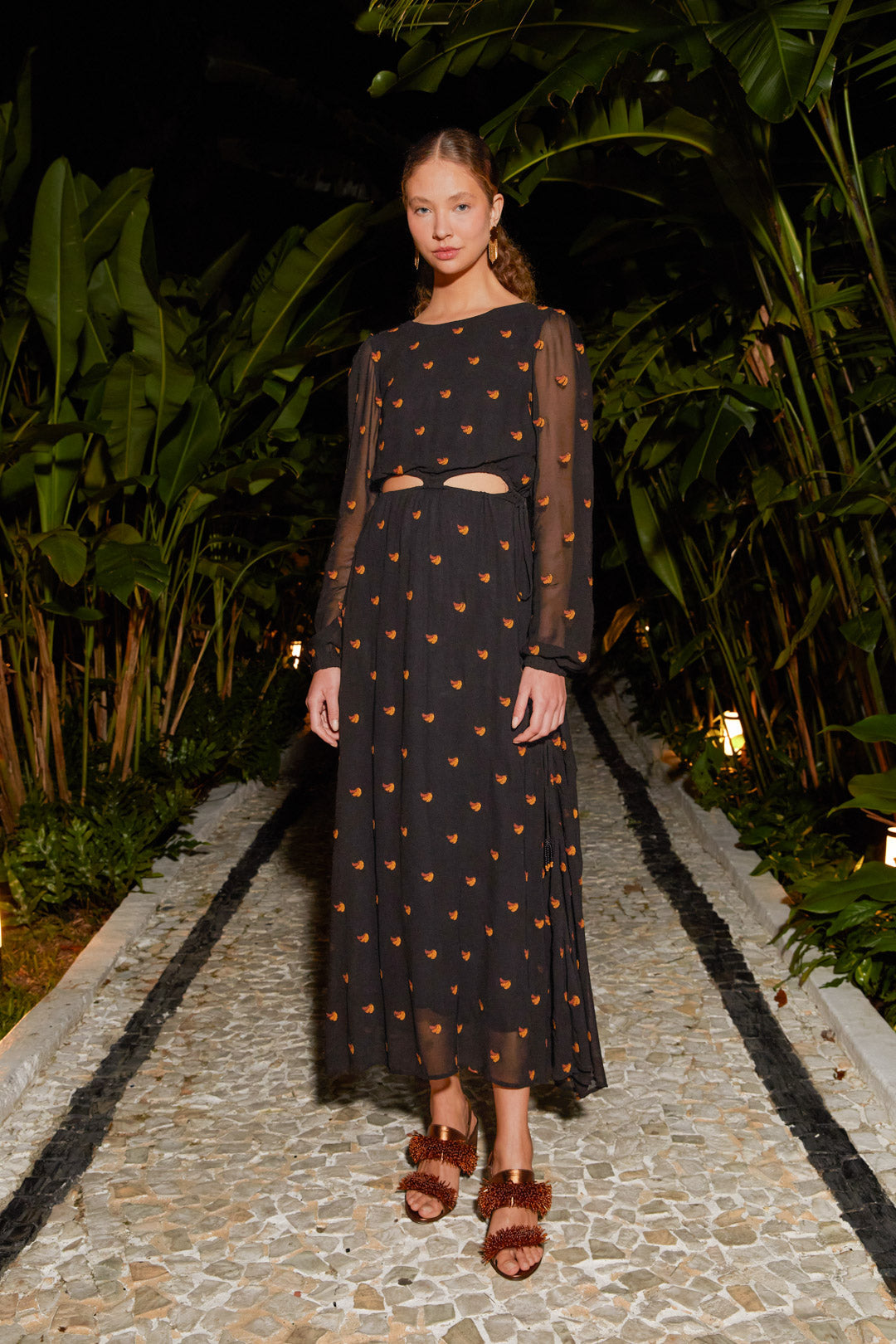 Midi Dress Bananas DUAS Midi Dress Bananas DUAS