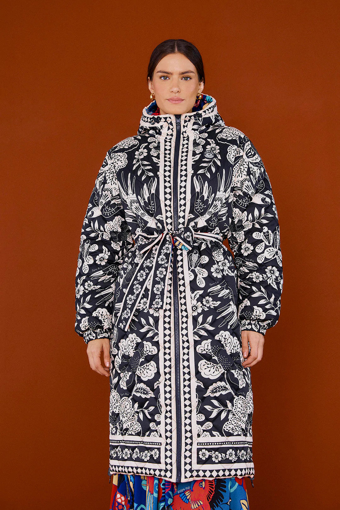 Puffer Graphic Floral Reversible