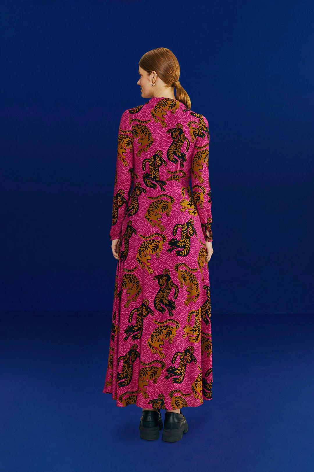 Maxi Dress Leopards Pink