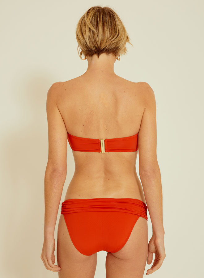 Kaki drop bandeau bikini