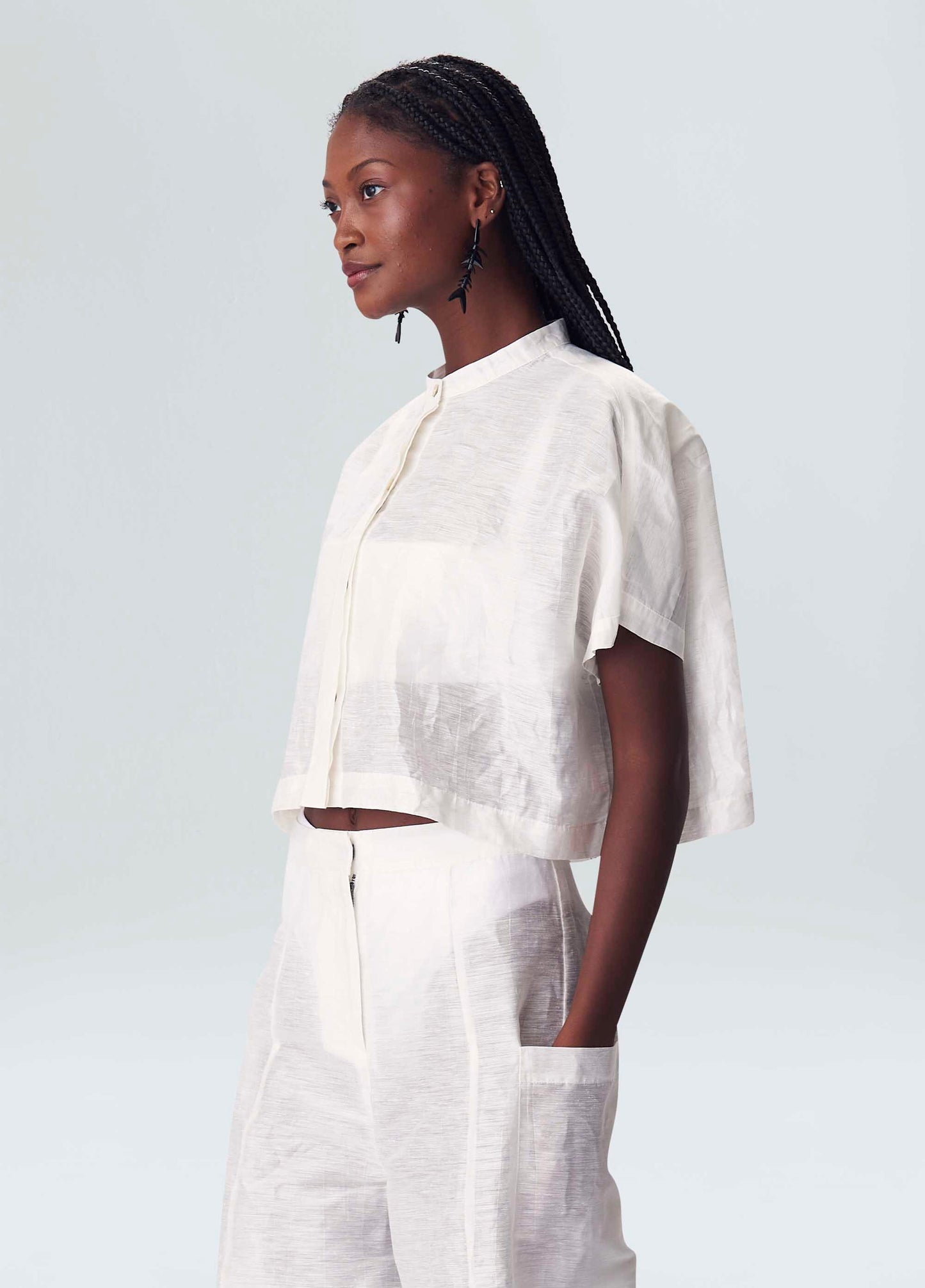 Cropped Shirt lino
