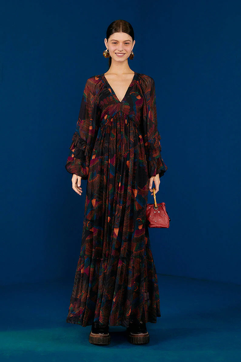 Maxi Dress Borogodo Toucans