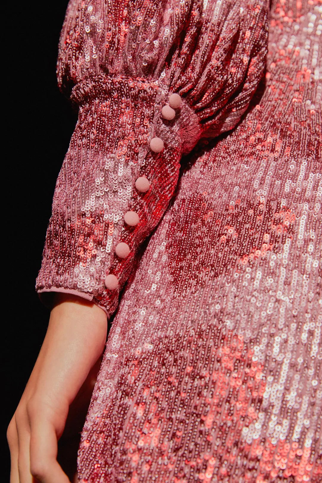 Dress hearts sequin Mini
