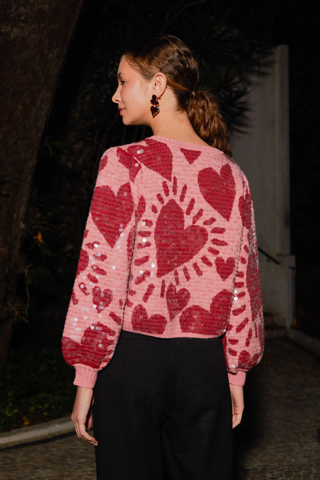 Backview Jersey Corazones Sequins