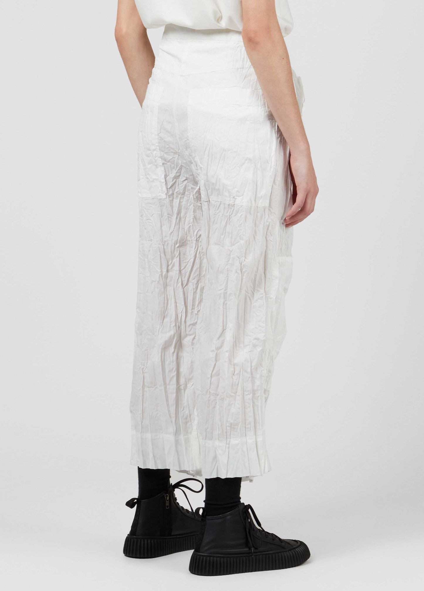 Pleated Tricolina Pants