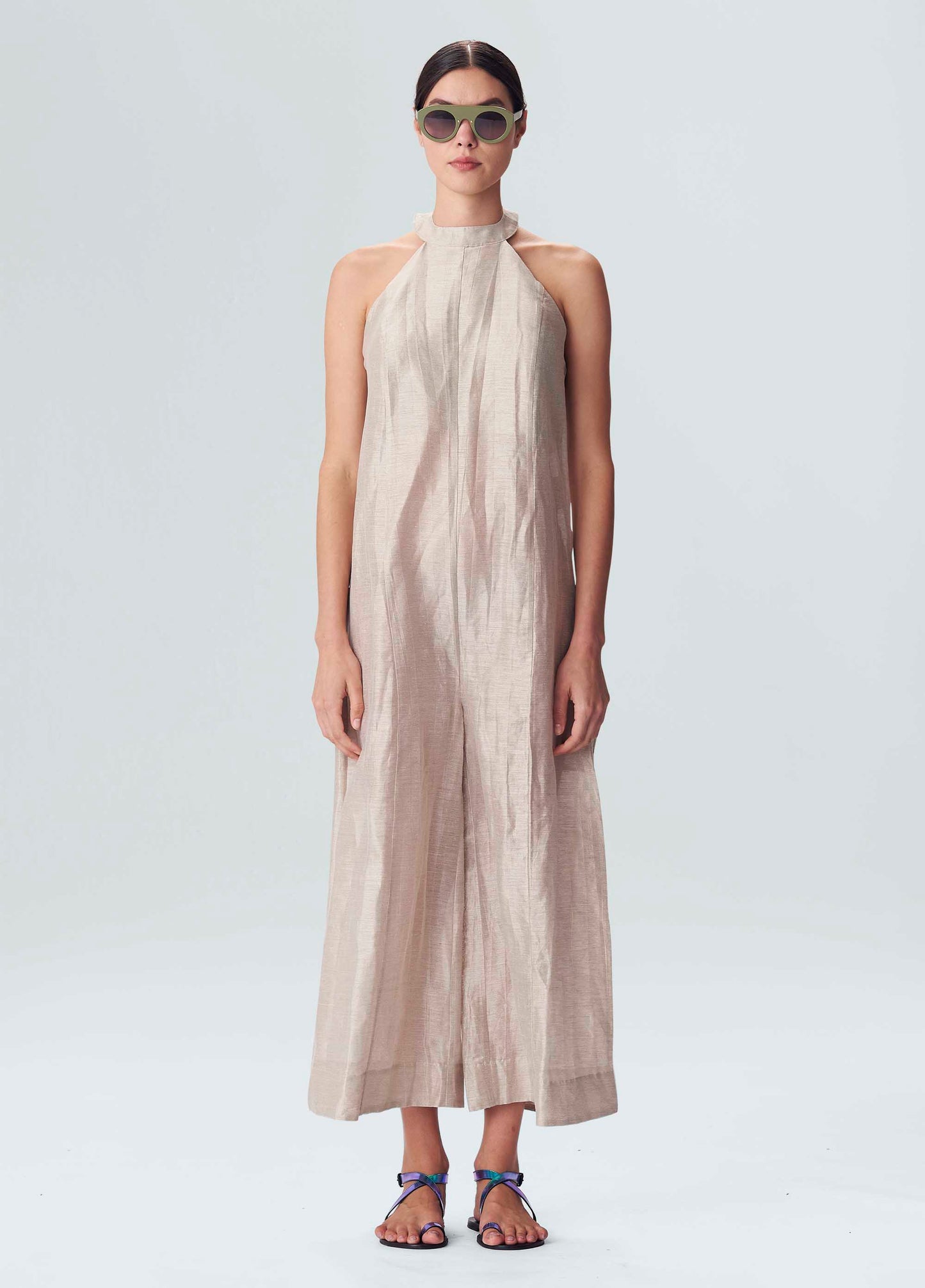 Jumpsuit Linen Recortes