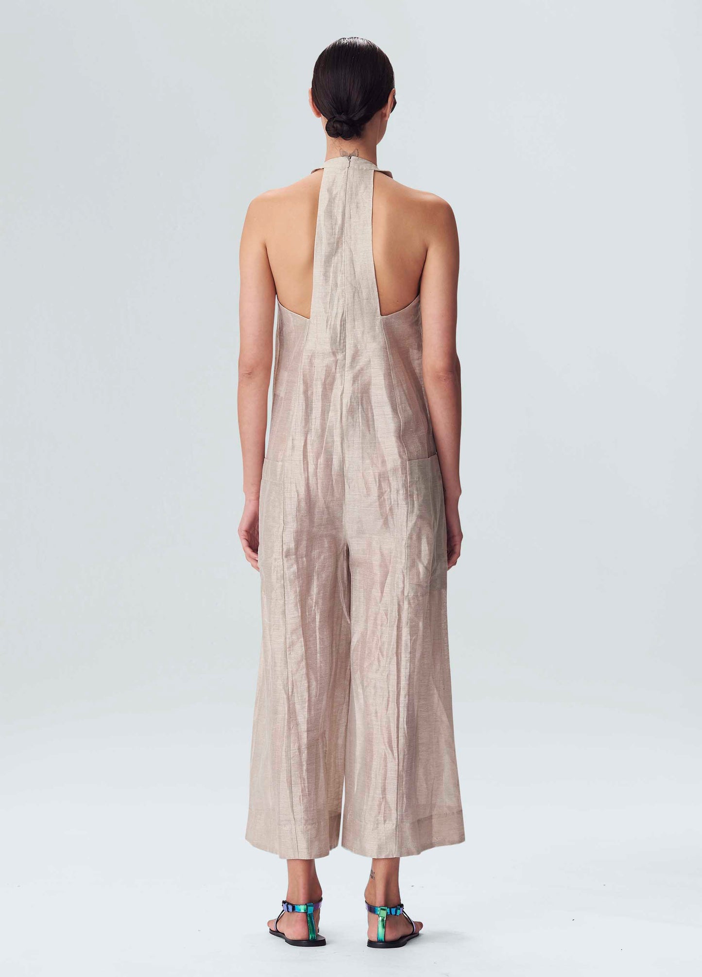 Jumpsuit Linen Recortes