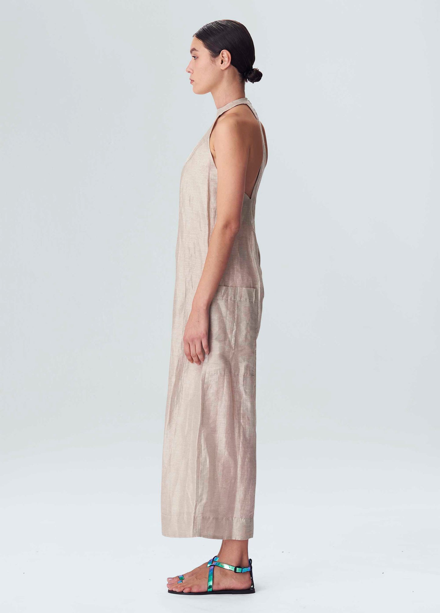 Jumpsuit Linen Recortes