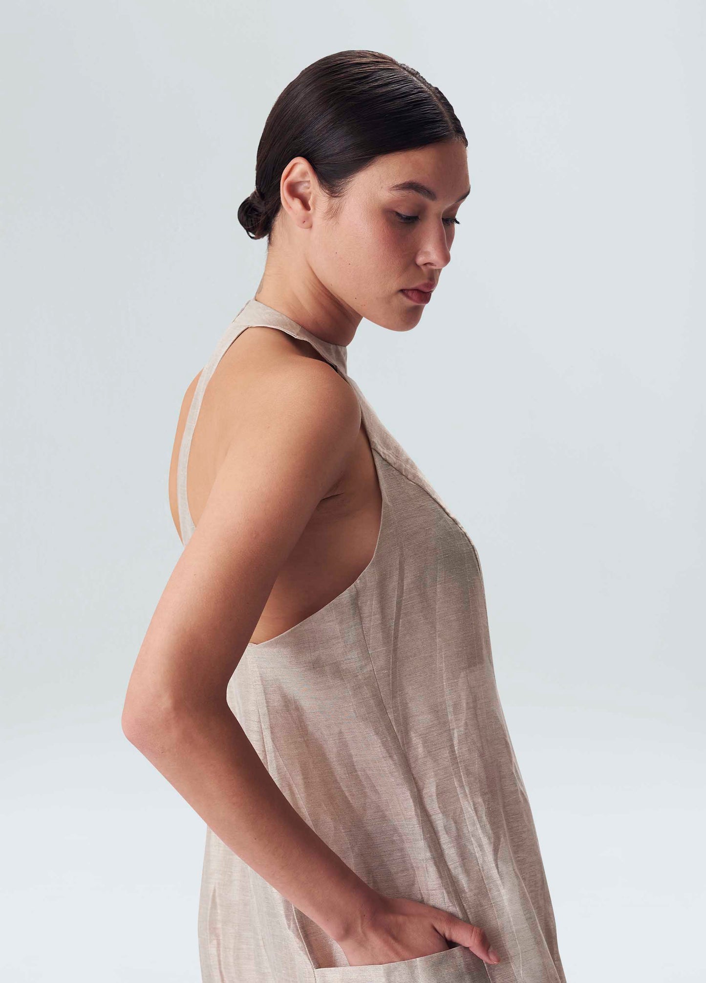 Jumpsuit Linen Recortes