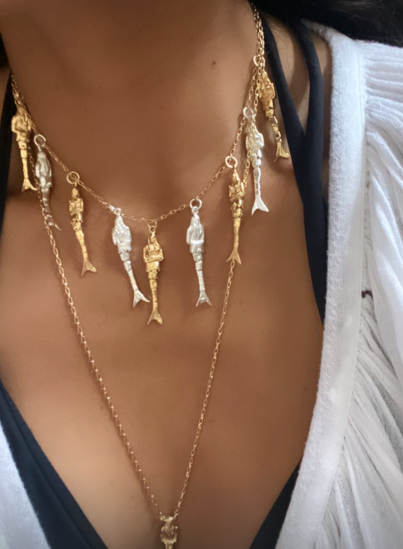 Collar Sirenas Golden silver